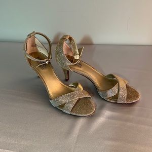 Coach and Four ankle strap heels
